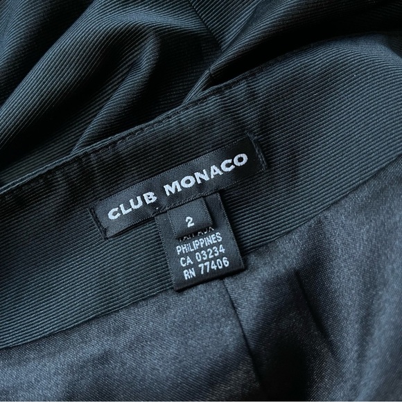 Club Monaco Black Bubble Hem Mini Skirt — Ruffle Detail - Picture 6 of 7